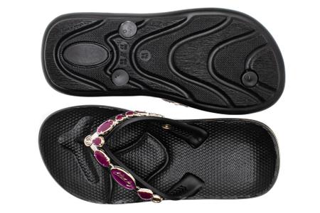 Chinelo Sandália Alcalay Linha Pedras Especial Ortopedico Ant-stress CH06 Resina Imagem de Chinelo Sandália Alcalay Linha Pedras Especial Ortopedico Ant-stress CH06 Resina