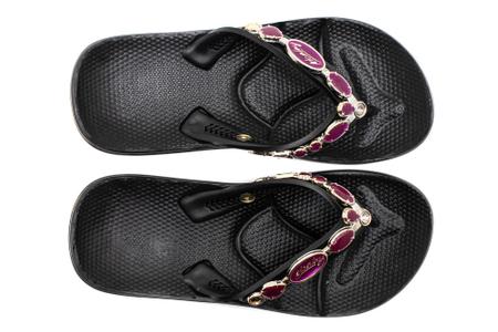 Chinelo Sandália Alcalay Linha Pedras Especial Ortopedico Ant-stress CH06 Resina Imagem de Chinelo Sandália Alcalay Linha Pedras Especial Ortopedico Ant-stress CH06 Resina