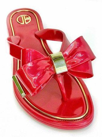 Chinelo Sandália Rasteira Rasteirinha Laço Praia Chic 4cores - So Pretty Shoes Imagem de Chinelo Sandália Rasteira Rasteirinha Laço Praia Chic 4cores