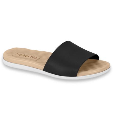 Imagem de Chinelo Slide Feminino Rasteira Beira Rio Napa Original Ultra Conforto Ortopedico Rasteirinha Casual