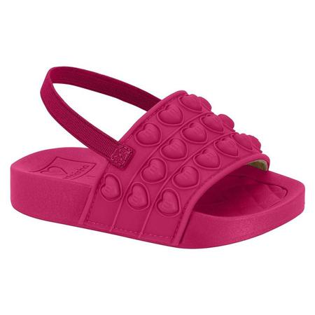 Chinelo Slide Infantil Beb Borracha Com Cora es Pop It Molekinha