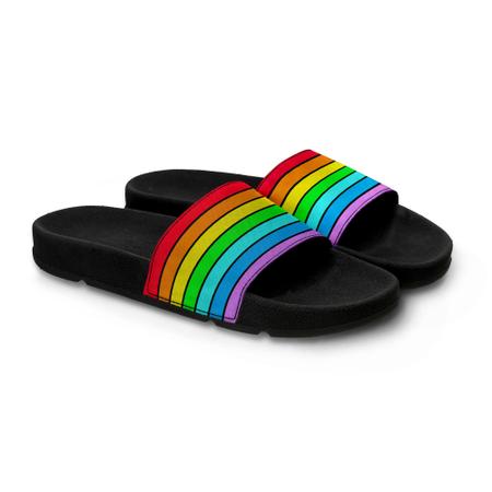 Chinelo Slide Personalizado Masculino LGBT - FIRE FOX Imagem de Chinelo Slide Personalizado Masculino LGBT