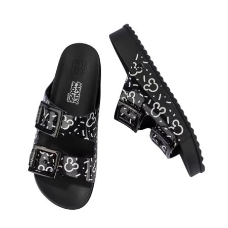 Chinelo Slide Zaxy Joy Mickey Partner Feminino Preto Imagem de Chinelo Slide Zaxy Joy Mickey Partner Feminino Preto