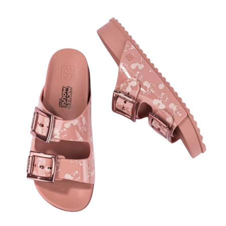 Chinelo Slide Zaxy Joy Mickey Partner Feminino Rosa Imagem de Chinelo Slide Zaxy Joy Mickey Partner Feminino Rosa
