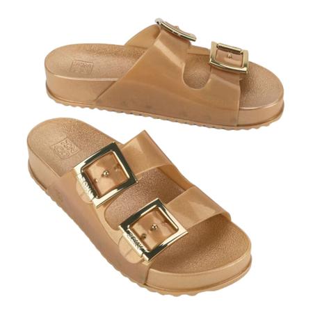 Imagem de Chinelo Slide Zaxy Partner Iii Feminino Dourado