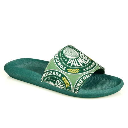 Chinelo Licenciados Futebol Palmeiras Branco - Compre Agora