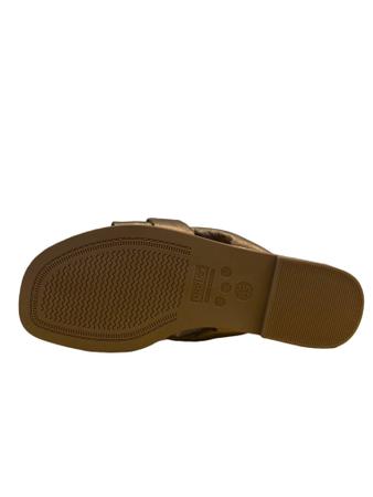 Imagem de Chinelo Usaflex Em Couro Cor Bronze AE5811