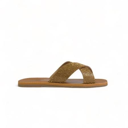 Chinelo vergelio cross glam metalizado feminino 6301167 Imagem de Chinelo vergelio cross glam metalizado feminino 6301167