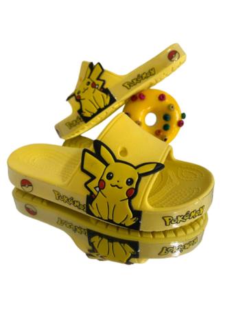 Imagem de Chinelos Pokémon Sandálias Pokémon Chinelos Infantis de Interior Pikachu - Spacemanshoes