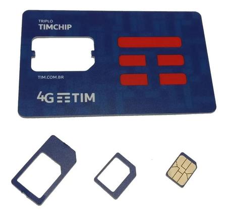 Chip Tim 4g Pré Pago 3 Cortes - CHIP-TIM-01 - Inova Atacadista