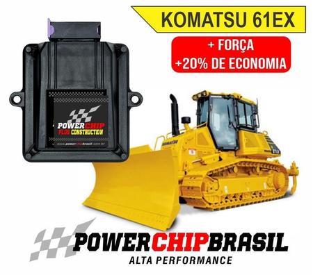 Imagem de Chip Potência Trator Esteira Komatsu 61Ex +20% Economia