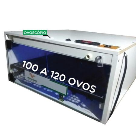Imagem de Chocadeira 100 Ovos De Galinha Automática E Ovoscópio - 110V