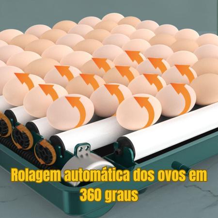 Imagem de Chocadeira / Incubadora para chocar até 130 ovos - 220v - rolagem automática, controle digital de temperatura, ovoscópio, água externa- LMS-DW-CH-130