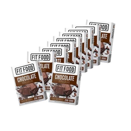 Imagem de Chocolate 80% Cacau Display com 10 un de 40g - Fit Food