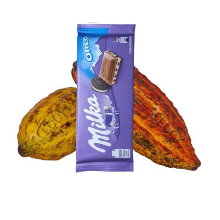 Imagem de Chocolate ao leite Milka oreo 100g Chocolate importado