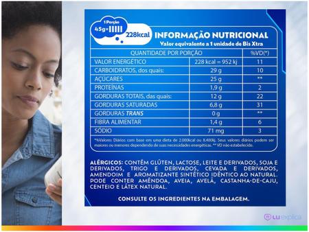 Chocolate Bis Xtra ao Leite 45g 24 Unidades - Lacta - Chocolate