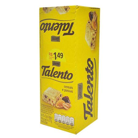 Imagem de Chocolate Branco Mini Talento Cereais Passas 25Gr 15Un