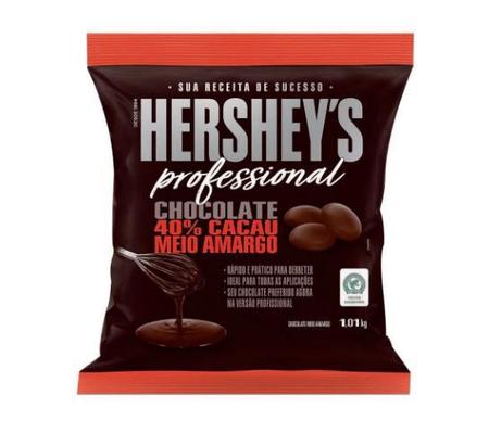 Imagem de Chocolate Hershey's Profissional - Gotas Meio Amargo 40% - 1,01kg - Rizzo