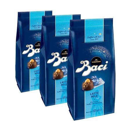 Imagem de Chocolate Italiano Bombom Leite Baci Perugina 3 Caixas 125G