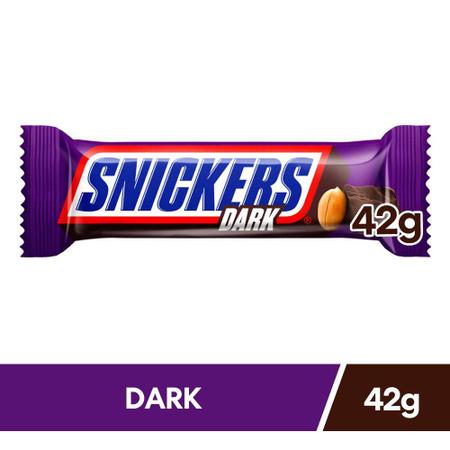 Chocolate Snickers Dark Individual 42g - Chocolate / Barra de