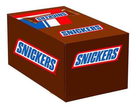 Imagem de Chocolate Snickers Display Com 20 Unidades 45g