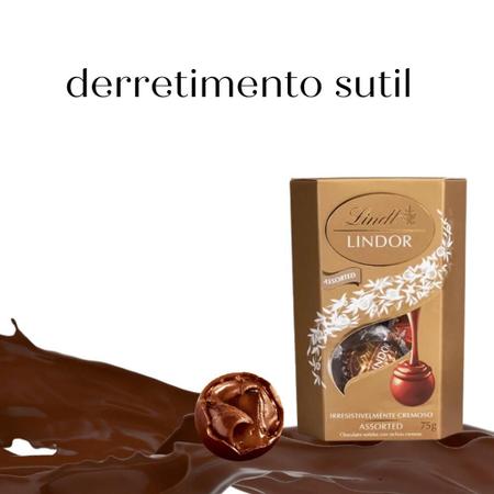 Imagem de Chocolate Sortido Cremoso Lindor Lindt caixa 200 g