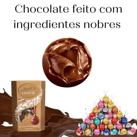 Imagem de Chocolate Sortido Cremoso Lindor Lindt caixa 200 g