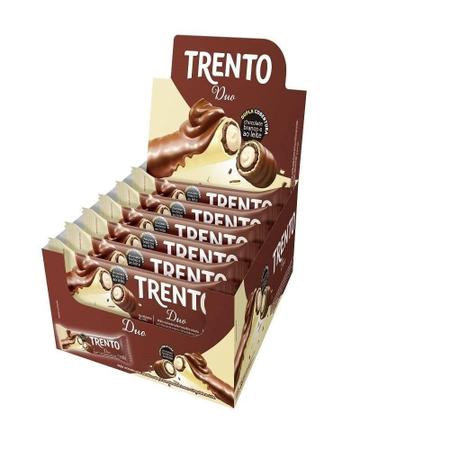 Imagem de Chocolate Trento Wafer Duo 32g - Embalagem com 16 Unidades