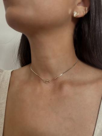Choker Olho Grego - ANJA MÍSTIKA Imagem de Choker Olho Grego