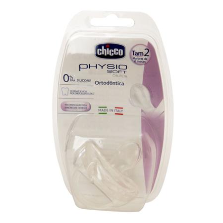 Imagem de Chupeta Chicco Physio Soft +12 Meses - Transparente