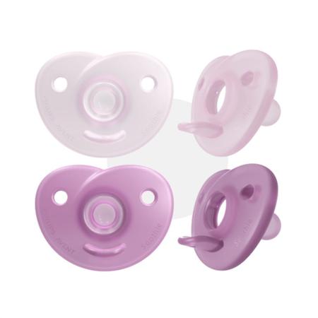 Imagem de Chupeta dupla soothie para 0-3 meses flexivel philips avent