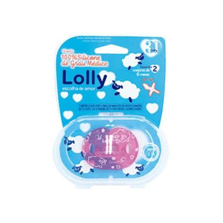 Imagem de Chupeta Lolly 100% Silicone Dreams Ortodontica Tam:2 Rosa