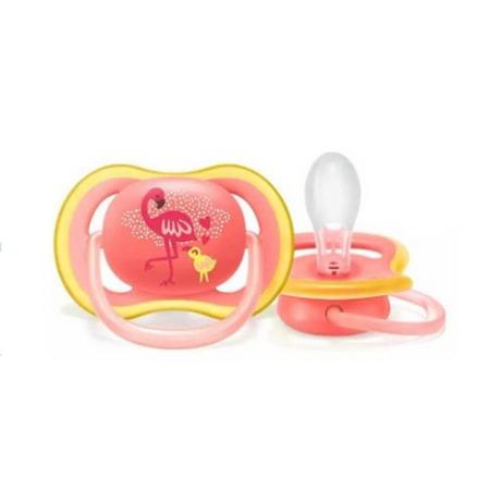 CHUPETA ULTRA AIR FLAMINGO DECORADA 6-18M (Embalagem com 1un.) - Philips Avent Imagem de CHUPETA ULTRA AIR FLAMINGO DECORADA 6-18M (Embalagem com 1un.)