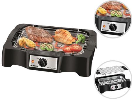 Imagem de Churrasqueira Elétrica Mondial Pratic Steak & Grill  CH-07 com Controle de Temperatura 127 V