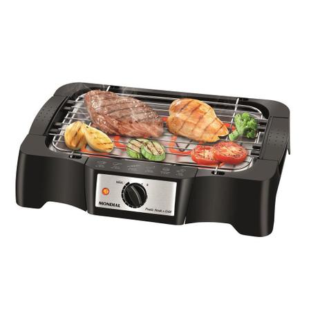 Imagem de Churrasqueira Elétrica Mondial Pratic Steak & Grill  CH-07 com Controle de Temperatura 127 V