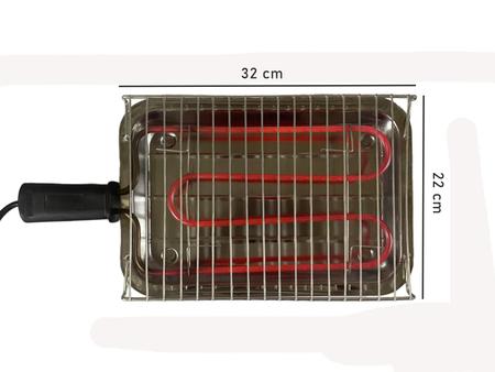 Imagem de Churrasqueira Elétrica Portátil em Inox: Grill Master da Alfa Suportel para Churrascos Perfeitos