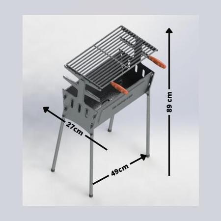 Imagem de Churrasqueira Em Alumínio Fundido - Desmontável - Alta