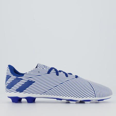 Chuteira Adidas Nemeziz 19.4 FXG Campo Juvenil Branca Chuteira