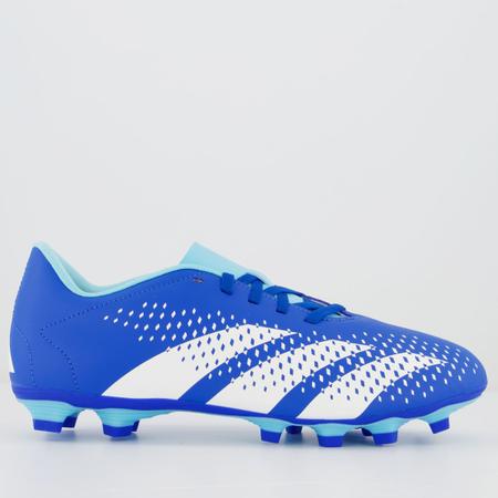 Chuteira Adidas Predator Accuracy 23.4 FxG Campo Azul Chuteira