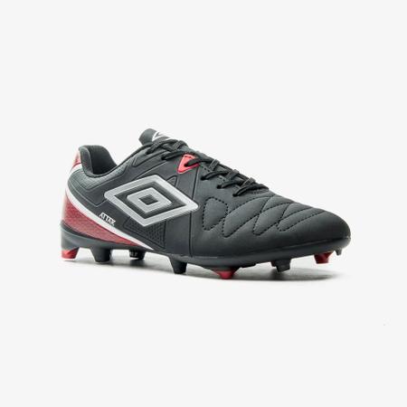 Imagem de Chuteira Campo Umbro Attak Eternal - Preto/Vermelho