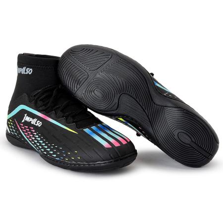chuteira futsal botinha cano longo adulto 36 ao 43 impulso