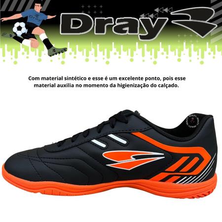 Chuteira futsal dray indoor tenis de futbol para quadra de sal o