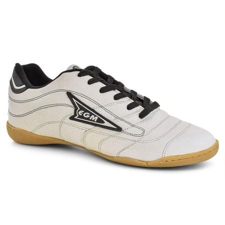 Chuteira Futsal Masculina Couro Milan Indoor Original EGM Futebol