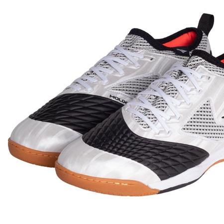 Chuteira Futsal Penalty Max 1000 Ecoknit Branco preto Chuteira