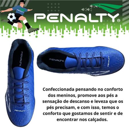 Chuteira Infantil Society Penalty Juvenil Tênis de futebol Para Criança  Lançamento Bravo XXII Jogo de Quadra - Chuteira - Magazine Luiza