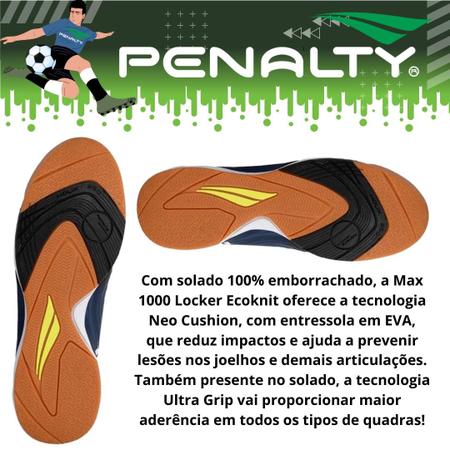 Chuteira Futsal Penalty Max 1000 Locker Ecoknit - Boa Goleirão - Pronto  para fechar o gol