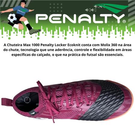 Penalty MOLIX voltou? 😍 - Analisei a chuteira futsal Penalty MAX 1000  Ecoknit Locker 