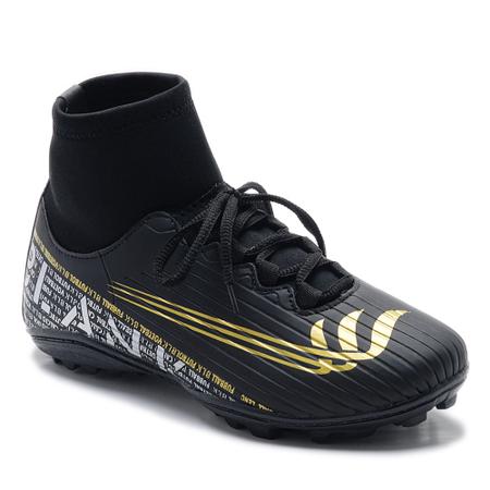 Black and gold indoor soccer best sale shoes