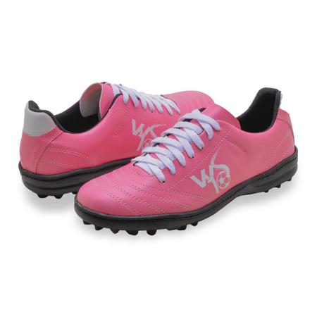 Chuteira society feminina rosa cheap