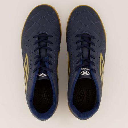 Imagem de Chuteira Umbro Neo Striker Futsal Marinho e Dourada